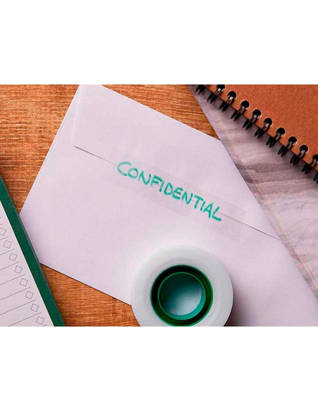 Cinta adhesiva q connect invisible 33 mt x 19 mm