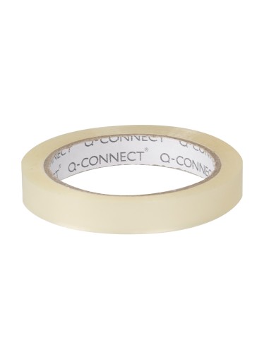 Cinta adhesiva q connect transparente 66 mt x 12 mm