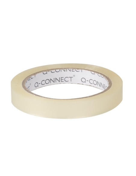 Cinta adhesiva q connect transparente 66 mt x 12 mm