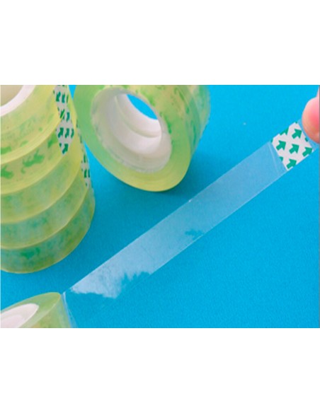 Cinta adhesiva q connect transparente 33 mt x 12 mm