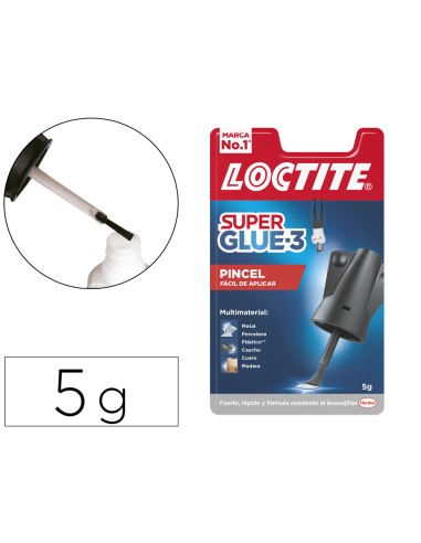 Pegamento loctite 5 gr aplicador de pincel adhesivo instantaneo