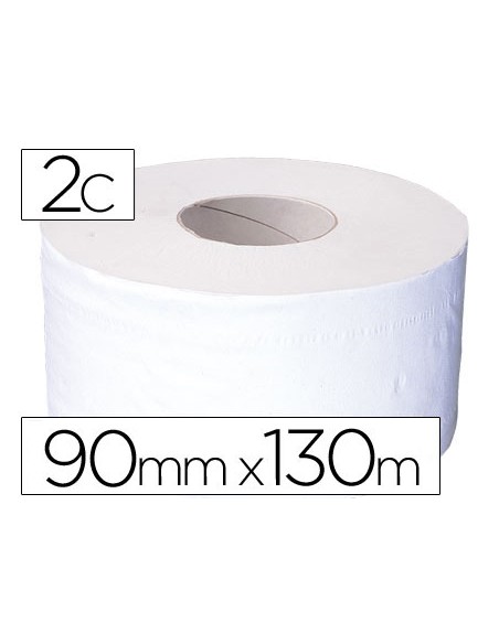 Papel higienico jumbo 2 capas celulosa pura rollo de 91 mt para dispensador 925 Papel higienico jumbo 2 capas celulosa pura rollo de 91 mt para dispensador 925