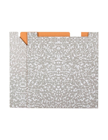 Caja archivador liderpapel classic red a4 gris