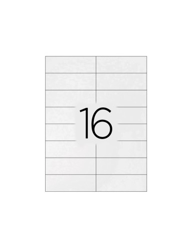 Etiqueta adhesiva q connect kf10651 tamano 965x339 mm fotocopiadora laser ink jet caja con 100 hojas din a4