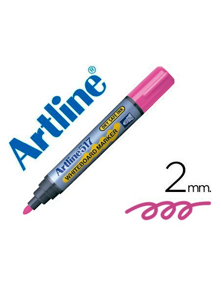 Rotulador artline pizarra ek 517 rosa punta redonda 2 mm tinta de bajo olor