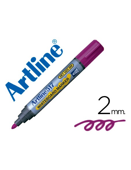 Rotulador artline pizarra ek 517 violeta punta redonda 2 mm tinta de bajo olor