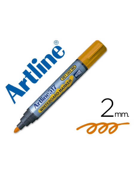 Rotulador artline pizarra ek 517 naranja punta redonda 2 mm tinta de bajo olor