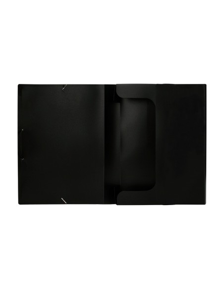 Carpeta liderpapel portadocumentos 36905 polipropileno din a4 negra lomo 50 mm