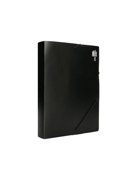 Carpeta liderpapel portadocumentos 36905 polipropileno din a4 negra lomo 50 mm