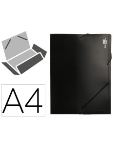 Carpeta liderpapel portadocumentos 36905 polipropileno din a4 negra lomo 50 mm