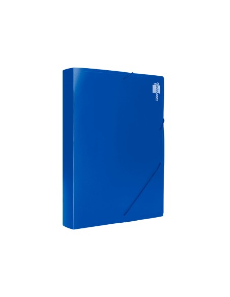 Carpeta liderpapel portadocumentos 36902 polipropileno din a4 azul lomo 50 mm