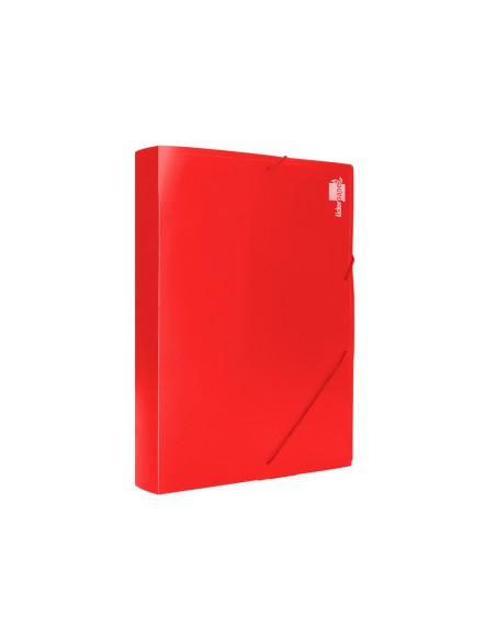 Carpeta liderpapel portadocumentos polipropileno din a4 roja lomo 50 mm
