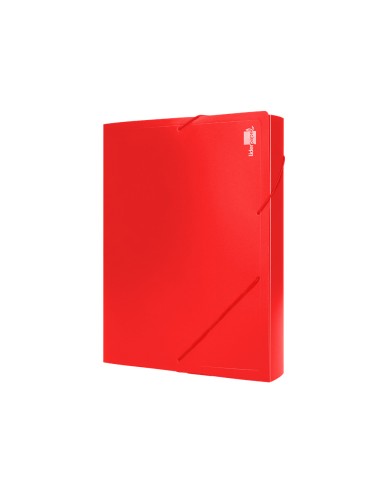 Carpeta liderpapel portadocumentos polipropileno din a4 roja lomo 50 mm