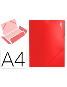 Carpeta liderpapel portadocumentos polipropileno din a4 roja lomo 50 mm
