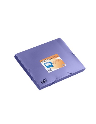 Carpeta liderpapel portadocumentos 36856 polipropileno din a4 violeta serie frosty lomo 25 mm