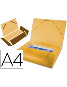 Carpeta liderpapel portadocumentos 36851 polipropileno din a4 naranja serie frosty lomo 25 mm