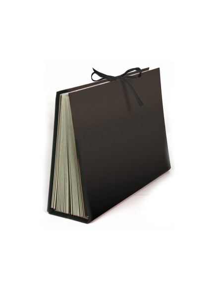 Carpeta fuelle liderpapel cuarto carton forrado negra