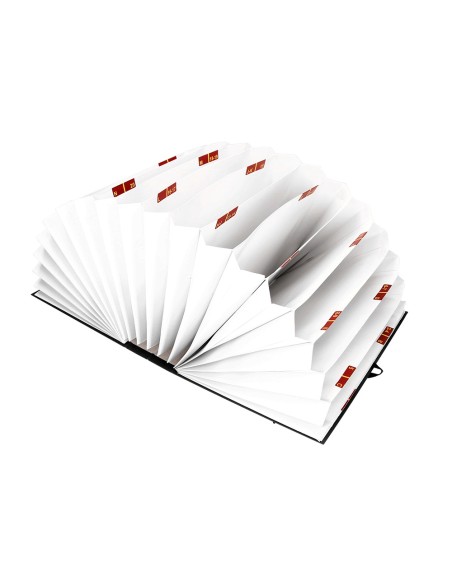 Carpeta fuelle liderpapel folio carton forrado negra