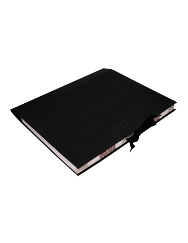 Carpeta fuelle liderpapel folio carton forrado negra