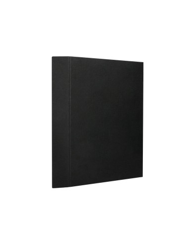 Carpeta fuelle liderpapel folio carton forrado negra