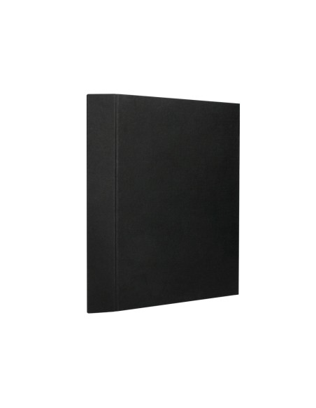 Carpeta fuelle liderpapel folio carton forrado negra