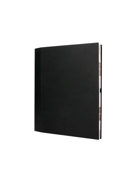 Carpeta fuelle liderpapel folio carton forrado negra