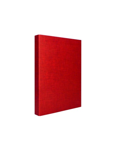Carpeta de 4 anillas 40mm mixtas liderpapel folio carton forrado paper coat roja