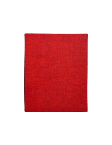 Carpeta de 4 anillas 40mm mixtas liderpapel folio carton forrado paper coat roja