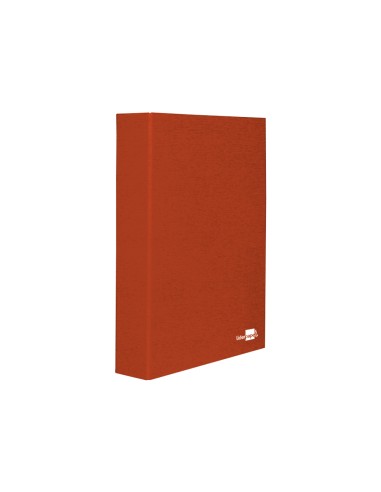 Carpeta de 4 anillas 40mm mixtas liderpapel folio carton forrado paper coat roja