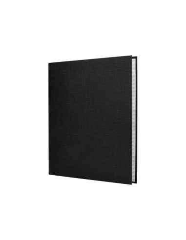 Carpeta de 4 anillas 40mm mixtas liderpapel folio carton forrado paper coat negra