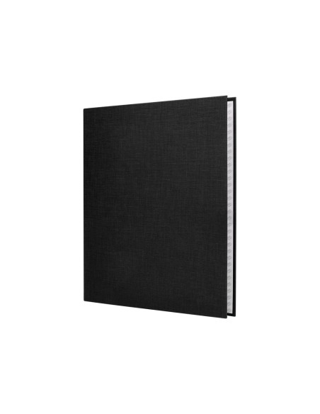 Carpeta de 4 anillas 40mm mixtas liderpapel folio carton forrado paper coat negra