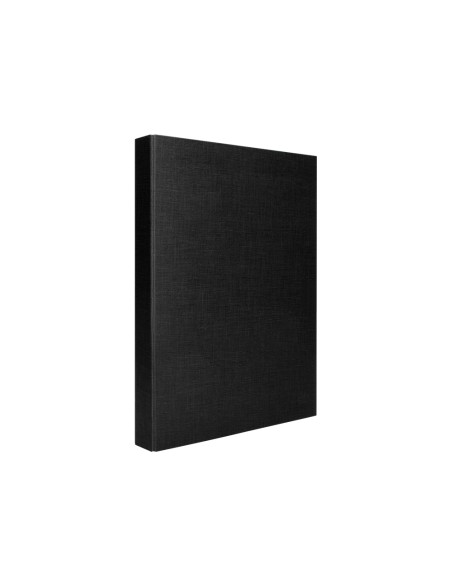 Carpeta de 4 anillas 40mm mixtas liderpapel folio carton forrado paper coat negra
