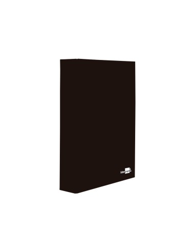 Carpeta de 4 anillas 40mm mixtas liderpapel folio carton forrado paper coat negra