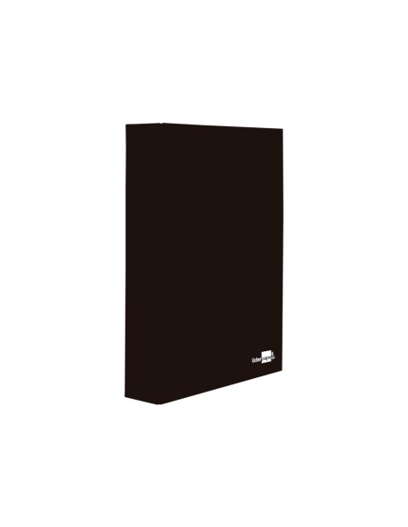 Carpeta de 4 anillas 40mm mixtas liderpapel folio carton forrado paper coat negra
