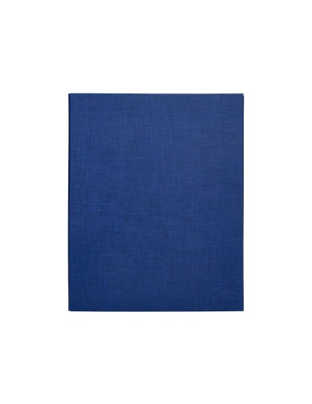 Carpeta de 4 anillas 25mm mixtas liderpapel folio carton forrado paper coat azul
