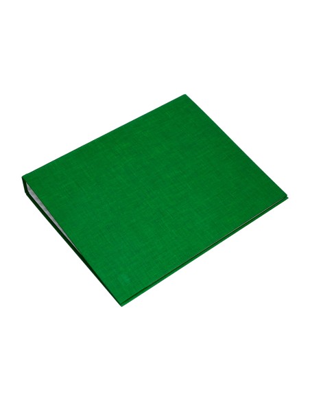 Carpeta de 4 anillas 25mm mixtas liderpapel folio cartonforrado paper coat verde