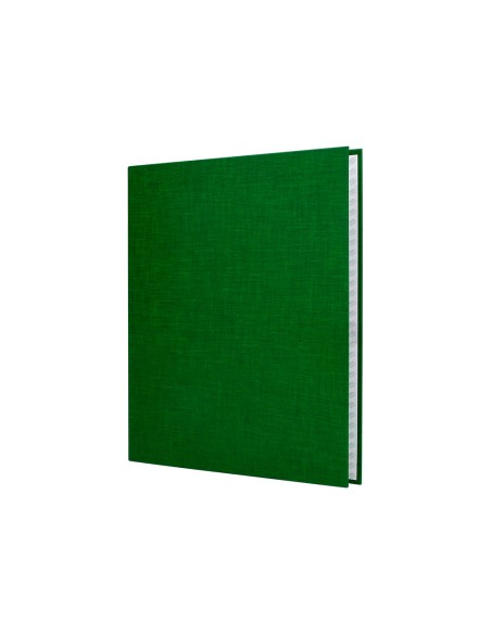 Carpeta de 4 anillas 25mm mixtas liderpapel folio cartonforrado paper coat verde