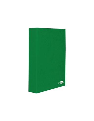 Carpeta de 4 anillas 25mm mixtas liderpapel folio cartonforrado paper coat verde