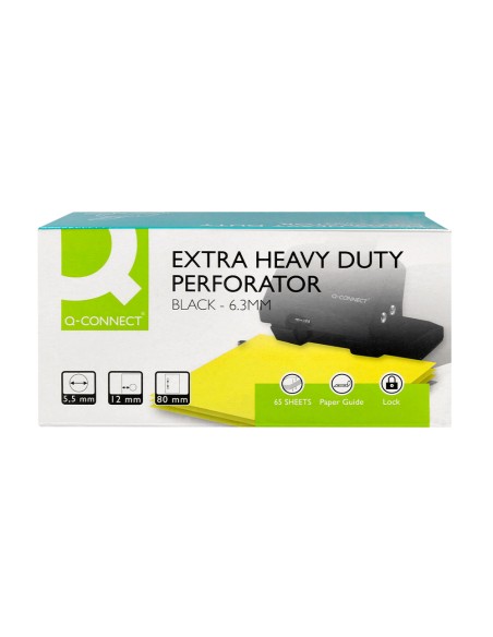 Taladrador q connect kf01237 negro abertura 65 mm capacidad 65 hojas