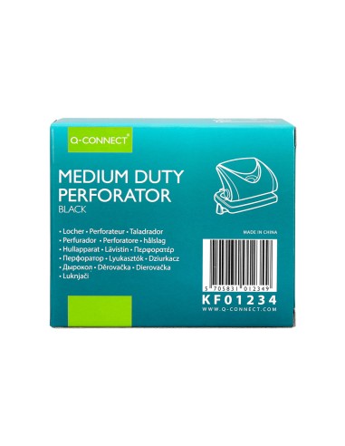Taladrador q connect kf01234 negro abertura 2 mm capacidad 20 hojas