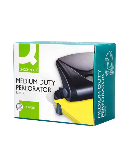 Taladrador q connect kf01234 negro abertura 2 mm capacidad 20 hojas Taladrador q connect kf01234 negro abertura 2 mm capacidad 20 hojas