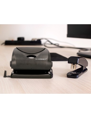 Taladrador q connect kf01234 negro abertura 2 mm capacidad 20 hojas