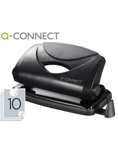 Taladrador q connect kf01233 negro abertura 1 mm capacidad 10 hojas