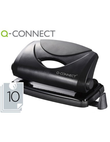 Taladrador q connect kf01233 negro abertura 1 mm capacidad 10 hojas