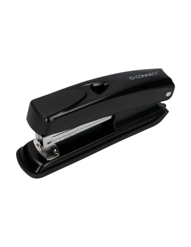 Grapadora q connect kf01044 metalica negra capacidad 20 hojas