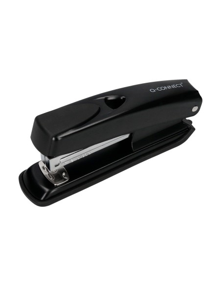 Grapadora q connect kf01044 metalica negra capacidad 20 hojas
