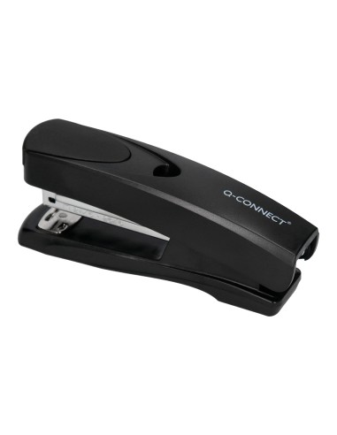 Grapadora q connect kf01056 plastico abs negra capacidad 20 hojas