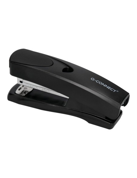 Grapadora q connect kf01056 plastico abs negra capacidad 20 hojas