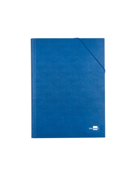Carpeta clasificadora liderpapel 12 departamentos folio prolongado carton forrado azul
