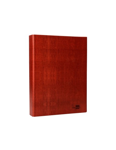 Carpeta de 4 anillas 40mm mixtas liderpapel folio carton cuero forrado compresor plastico